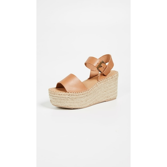 Soludos Minorca High Platform Sandals Nude 9.5 - Picture 5 of 9